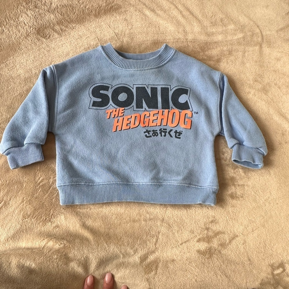 Zara Kids Blue Sonic Sweatshirt